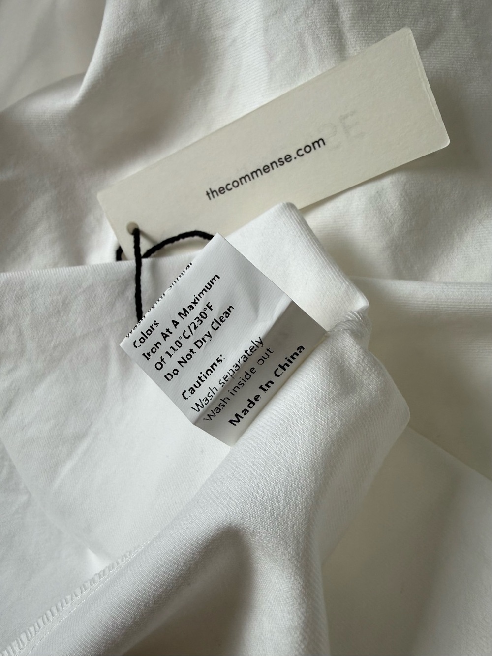 Commense White Red Heart Embroidered Trim Cotton Maxi Dress Medium NWT Tie Back - Picture 12 of 12
